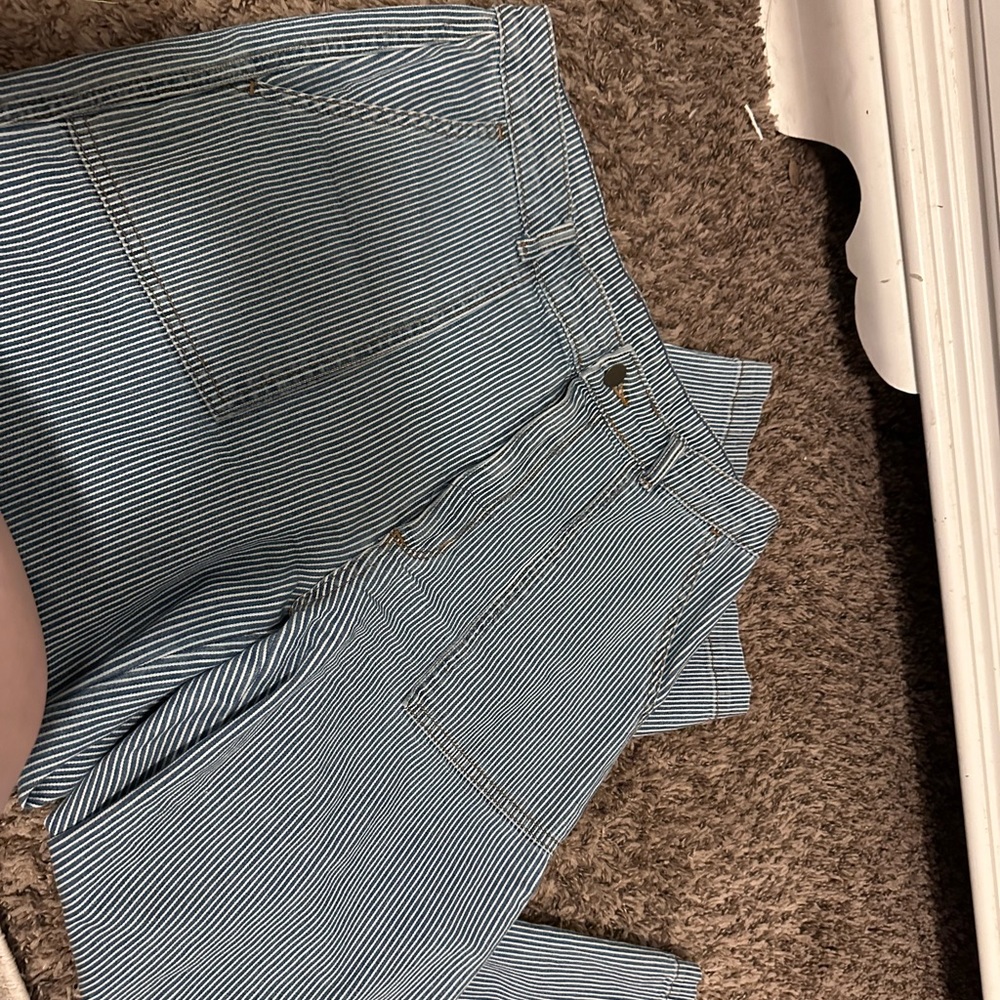 Target wide leg pinstripe jeans